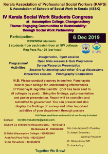 Student congress at Assumption on 6 Dec 2019