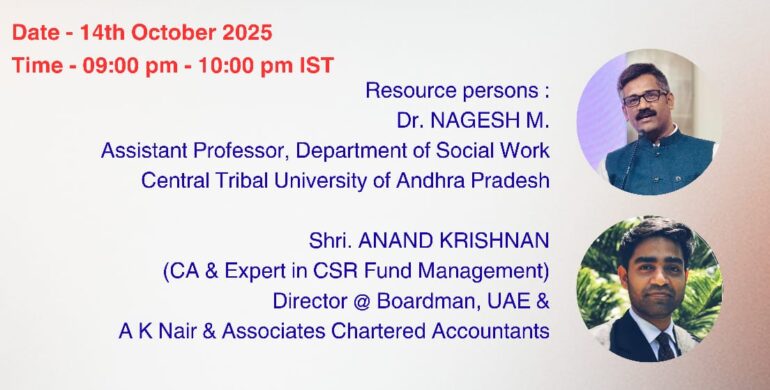 Talk on “Corporate Social Responsibility in Disaster Risk Reduction”