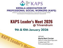Social Work Leaders’ Meet to be Held in Thiruvananthapuram
